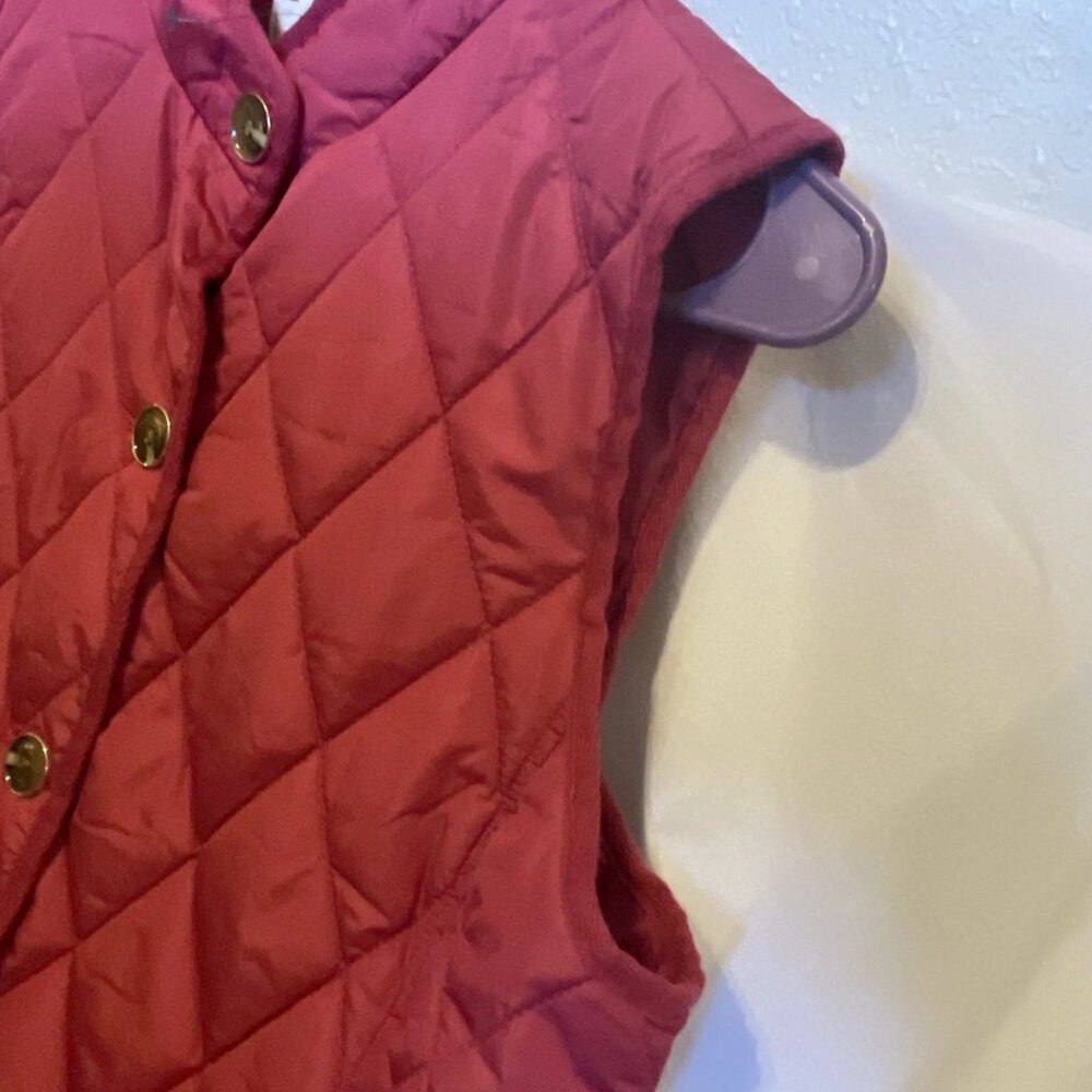 Kenneth Cole New York Quilted Hot Pink Puffer Vest Women's Size Medium NWT - Picture 7 of 12